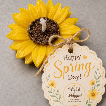 Candle Happy Spring Day (Yellow) Sunflower