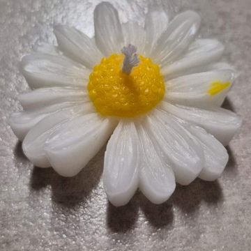 Candle White Daisy Candle