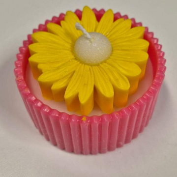 Candle Sunshine Blossom Candle (Pink / Yellow) Bowl
